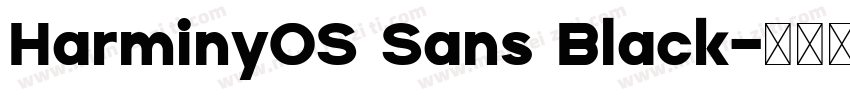 HarminyOS Sans Black字体转换